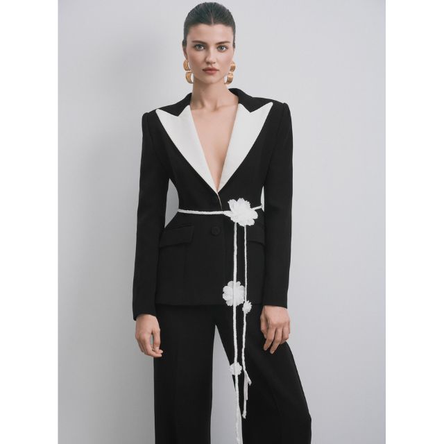 Women's High Quality Luna Suit V-Neck Collar Tailored Techniques Suit & Blazer for Clothing