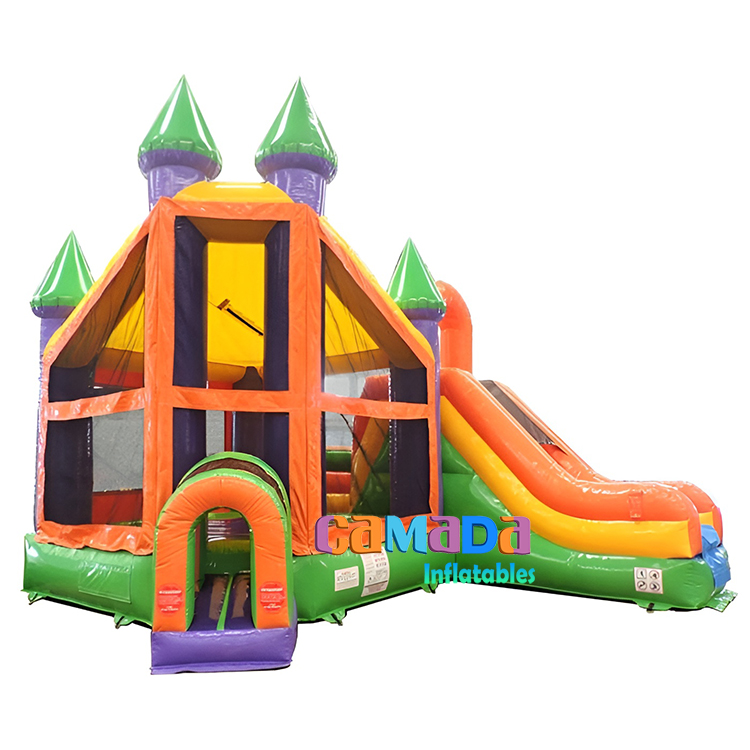 Wet and Dry Bouncer Slide for Girls Bounce House Combo  PVC Commercial Inflatable Bounce House Combo