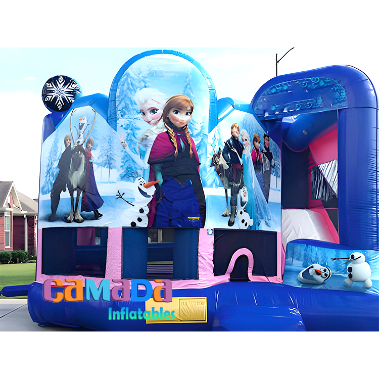 New Design Kids Frozen Princess Inflatable Bounce House Combo Jumping Castle Princess Bounce House Inflatable for Girls
