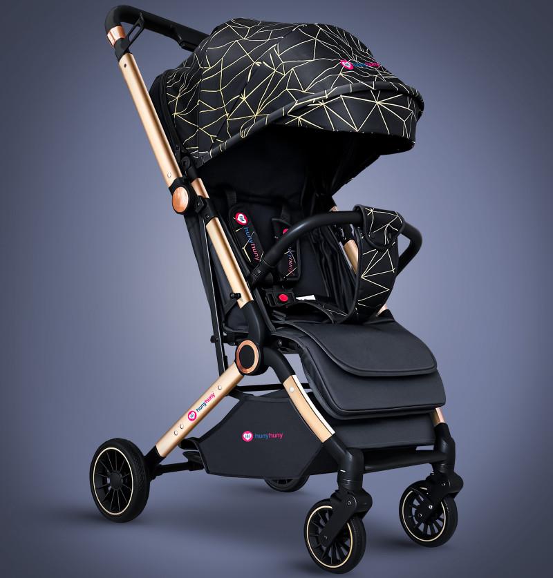 Baby Stroller Lightweight Foldable Travel Pram Multi-position Reclining Back System Stainless Steel Frame Factory Price