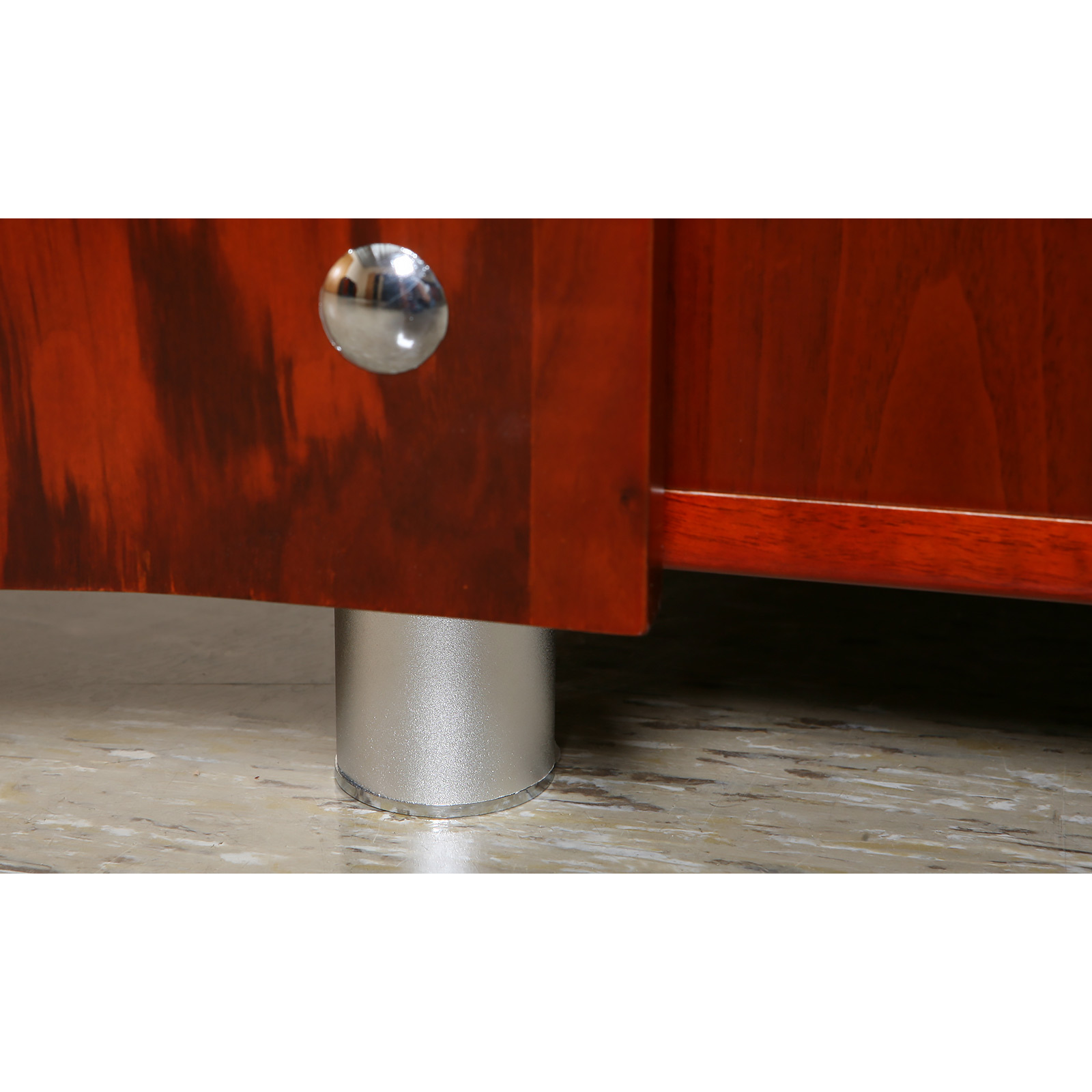 Paris Cherry Wood Executive Desk L-Shaped Office Furniture 240 X 250 X 77 cm Manager's Desk for Office Building