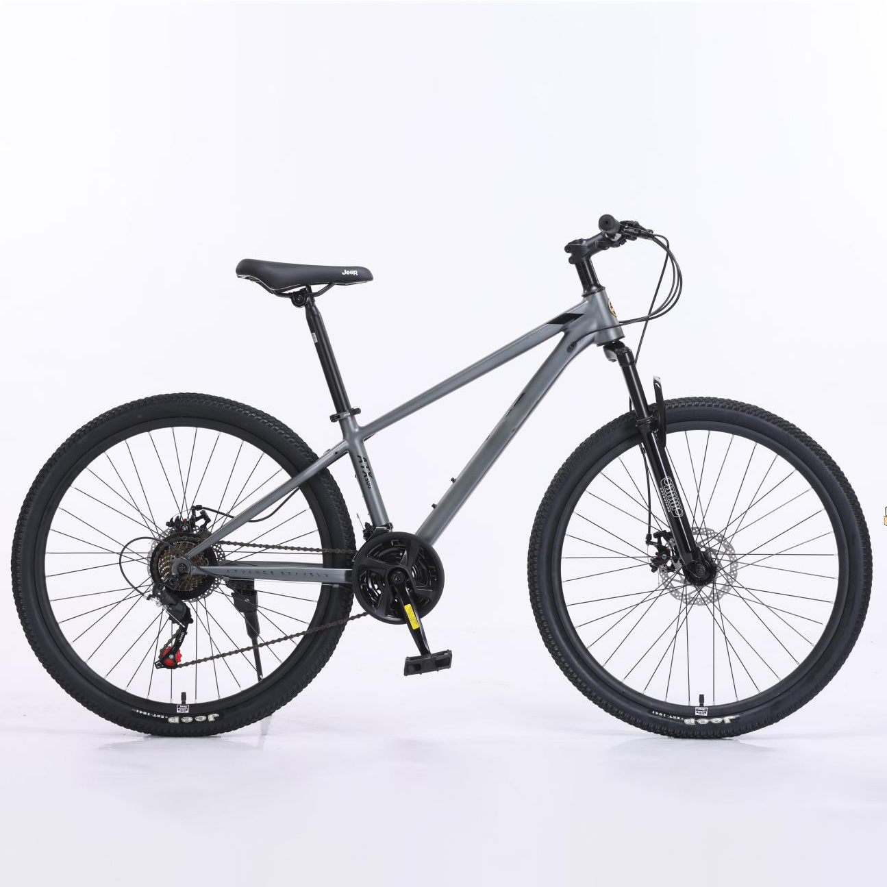 Factory Outlet 27.5'' Full Suspension Mountain Bike with Carbon Steel Alloy Frame and 24 Speeds for Mountain Cycling