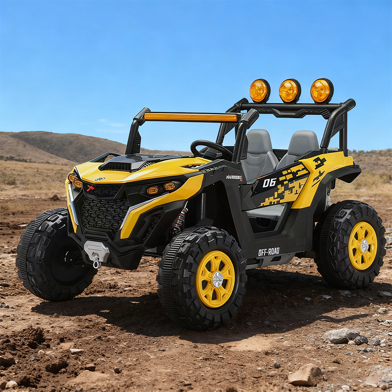 Children's Rechargeable Electric Sandcar Four-Wheeled Ride-on Car for Boys and Girls Remote Control Baby Car