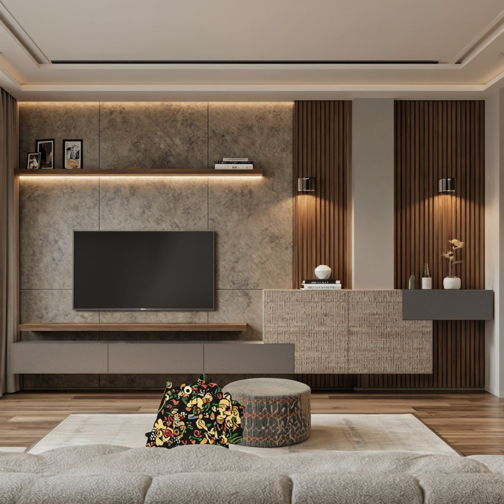 Factory Direct Customizable High-End Solid Wood Relief TV Cabinet Modern Style Storage Fits 65 In+ TVs Interior Decoration Villa