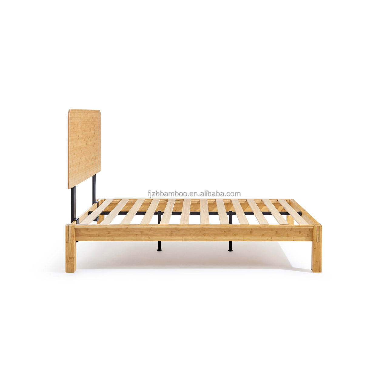 Easy Assemble Bamboo Wood  Frame  Bed  for Home Furniture