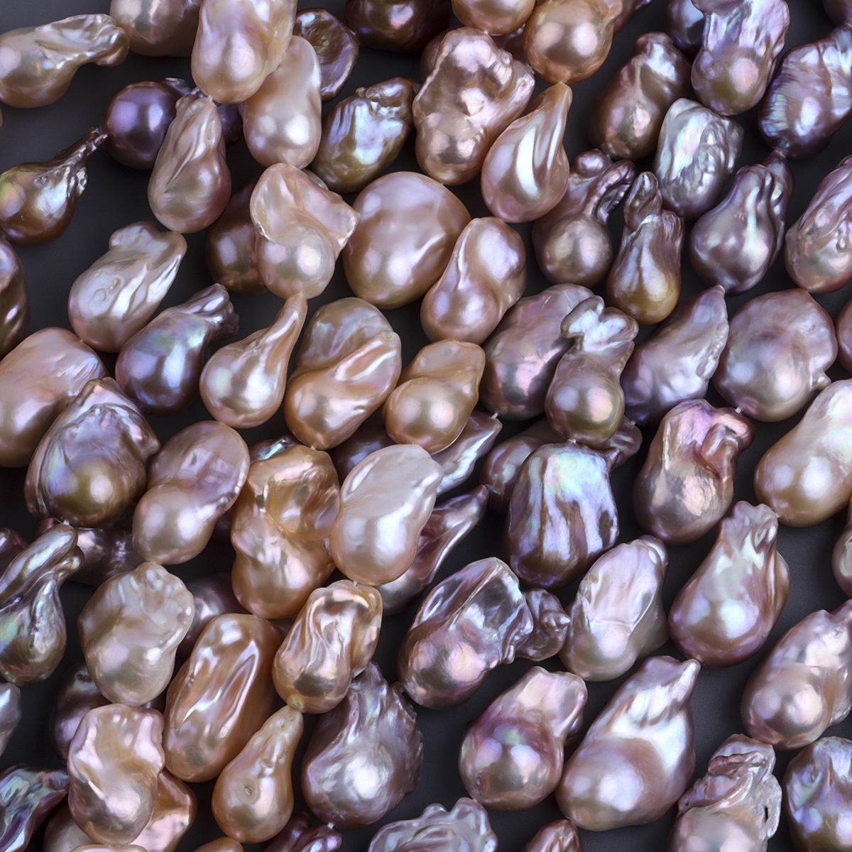15-20x20-30mm AAA Grade High Luster Natural Freshwater Baroque Pearls Loose Pink Purple Color for Jewelry Making