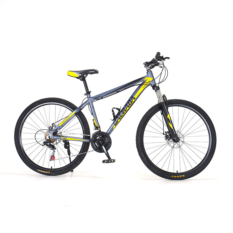 26-Inch 21-Speed Factory Direct Aluminum Alloy Mountain Bike  Road Full Aluminum Finger Dial Bicycle with Dual Disc Brakes