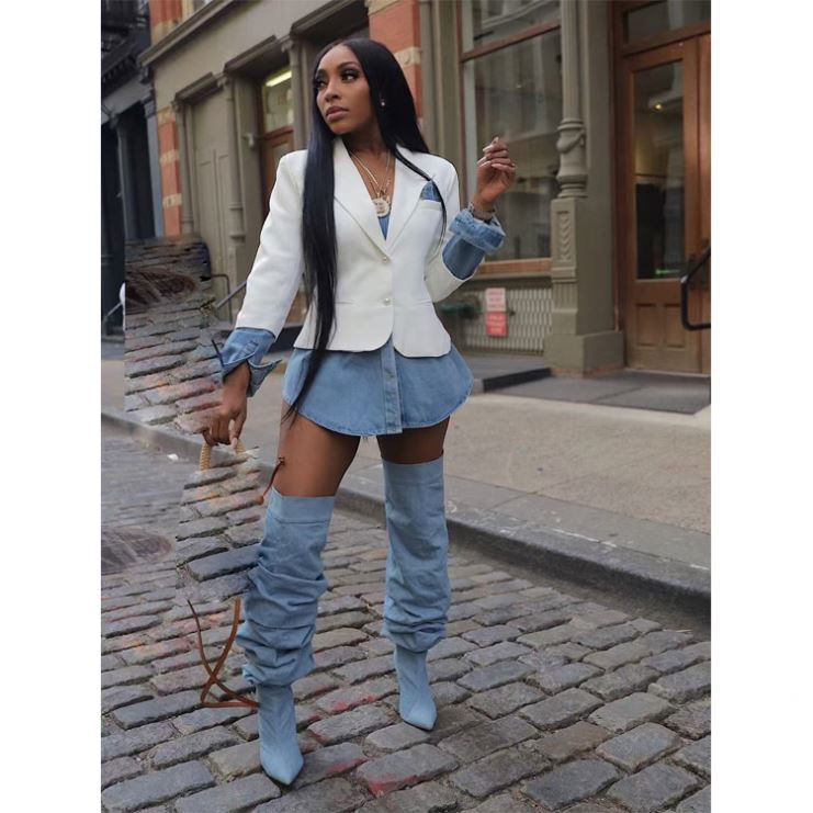 Autumn Hot-Sale New Women's Long-Sleeved Double-Breasted Suit