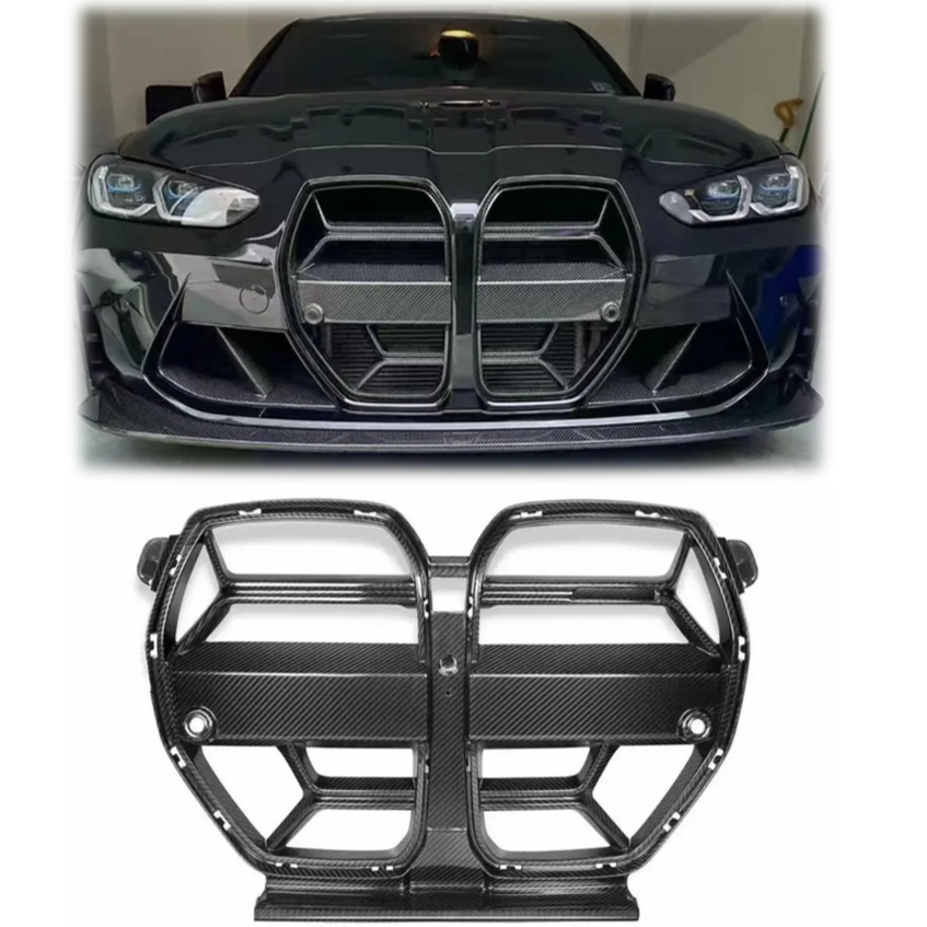 New High Quality Lightweight Durable Universal Fitment CSL Style Carbon Fiber Car Grille for M3 M4 G83 G81 G82 G80