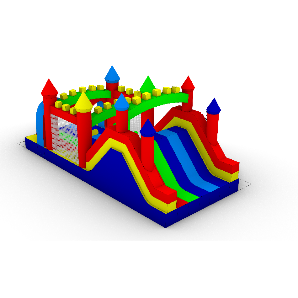 2025 Factory Directly Supply Inflatable Castle and Inflatable Obstacle Course and Inflatable Sports Game 3.5mx8mxheight 3.6meter