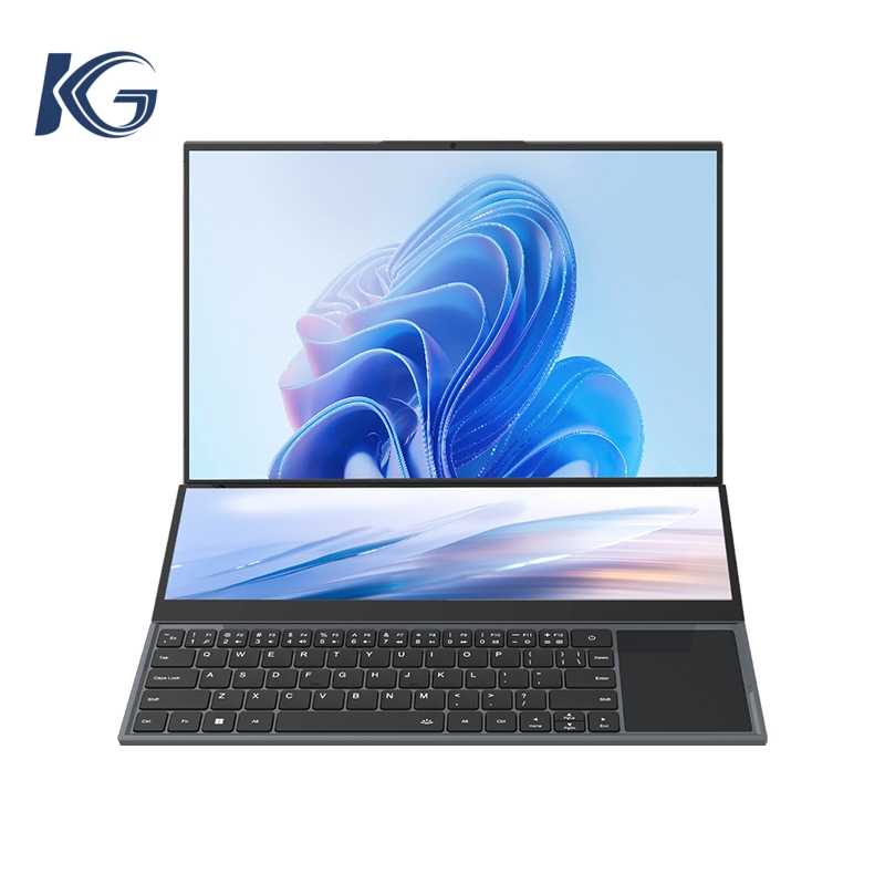 Dual Screen 16 Inch and 14 Inch I7 Laptop Lightweight Portable Notebook for Students Business Office Work and Creative Design