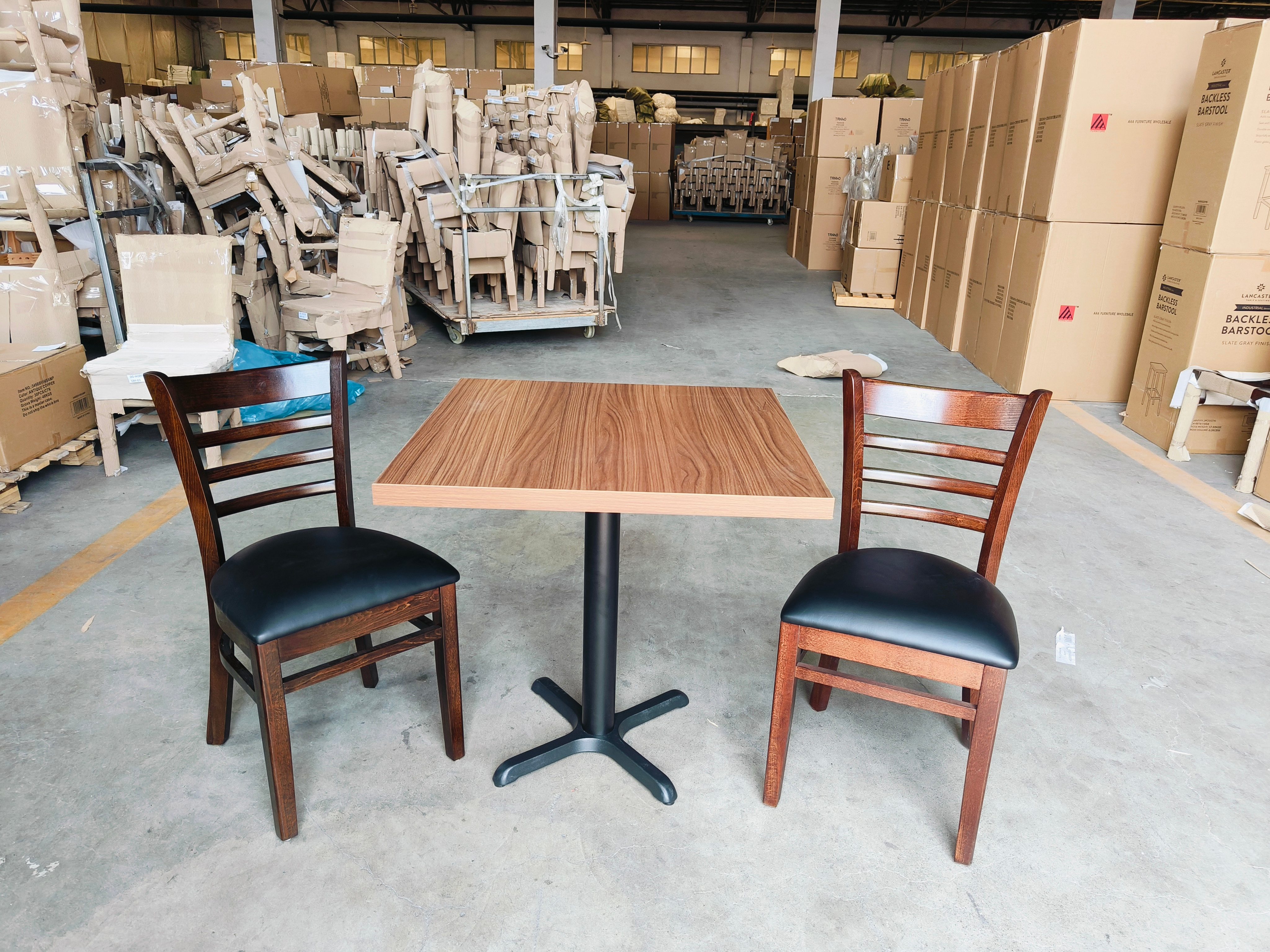 Modern Durable Coffee Dining Table and Chair Sets for Restaurant Use Commercial Furniture