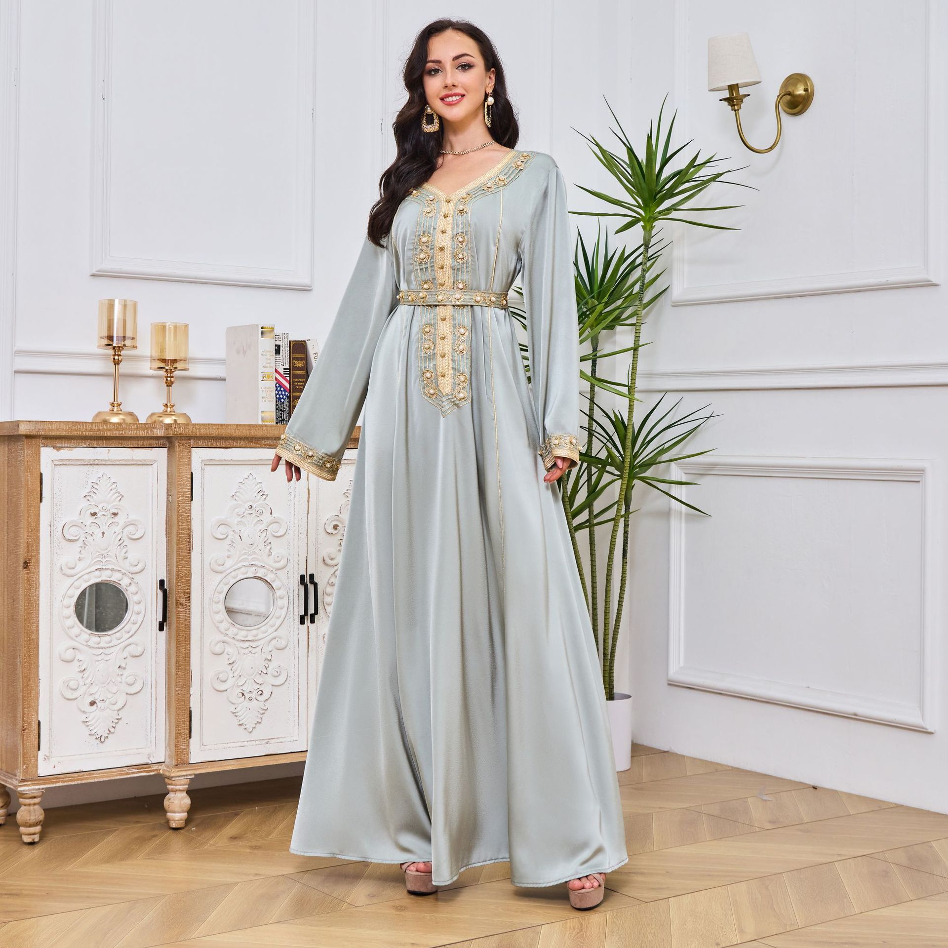 Fashion One-Piece Women's Modern Islamic Clothing Traditional Muslim Clothing Unique Chiffon Style Online Sale