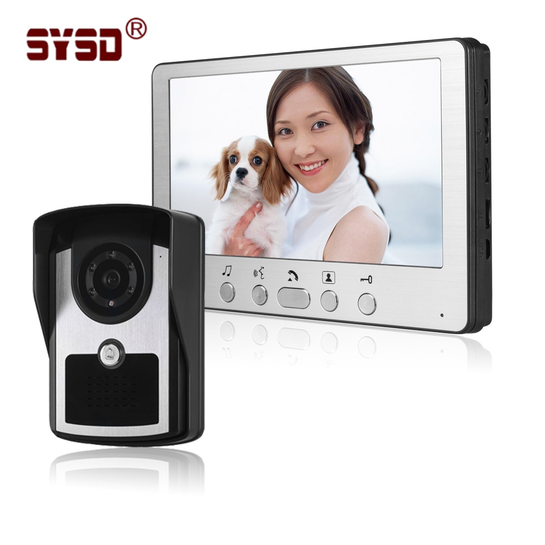 New Household Building's Video Door Phone System Waterproof Night Vision Wired Visual Doorbell Intercom Phone System