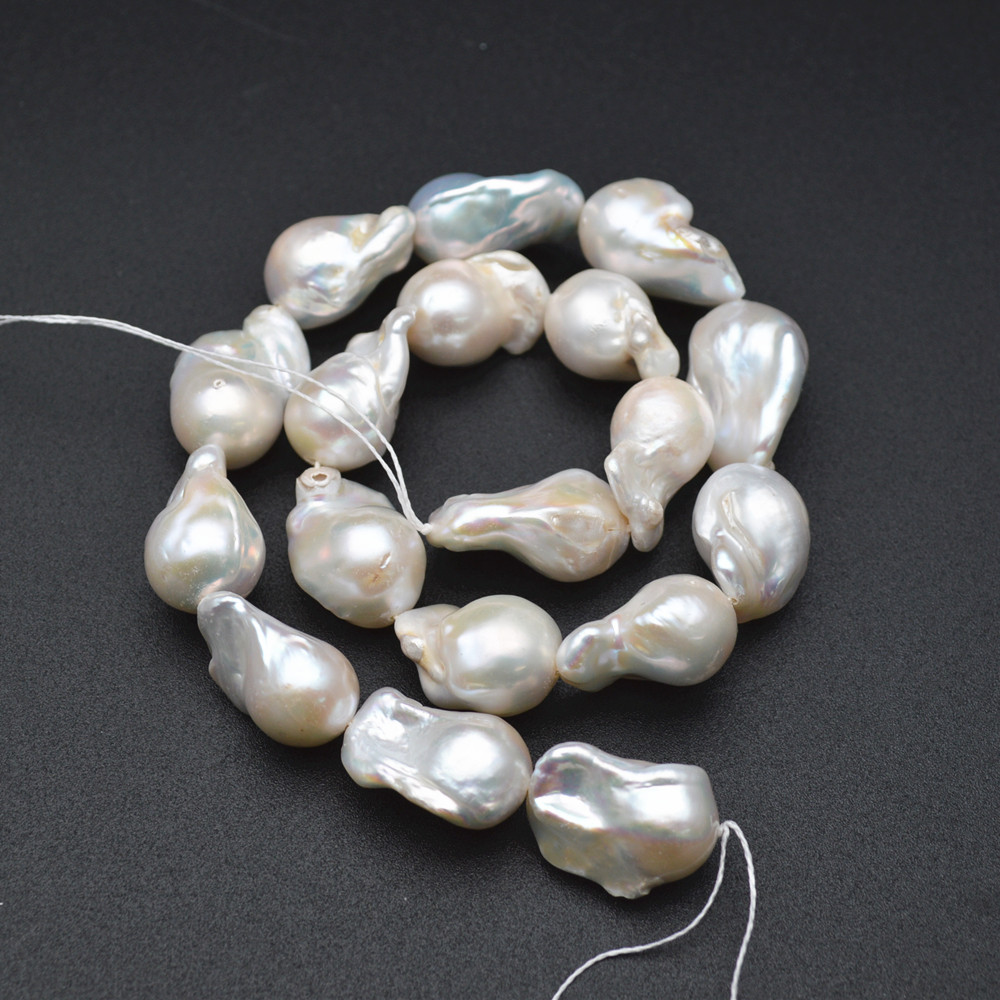 Wholesale High Quality Baroque Natural White Pearl Loose Beads for Handmade Jewelry Making
