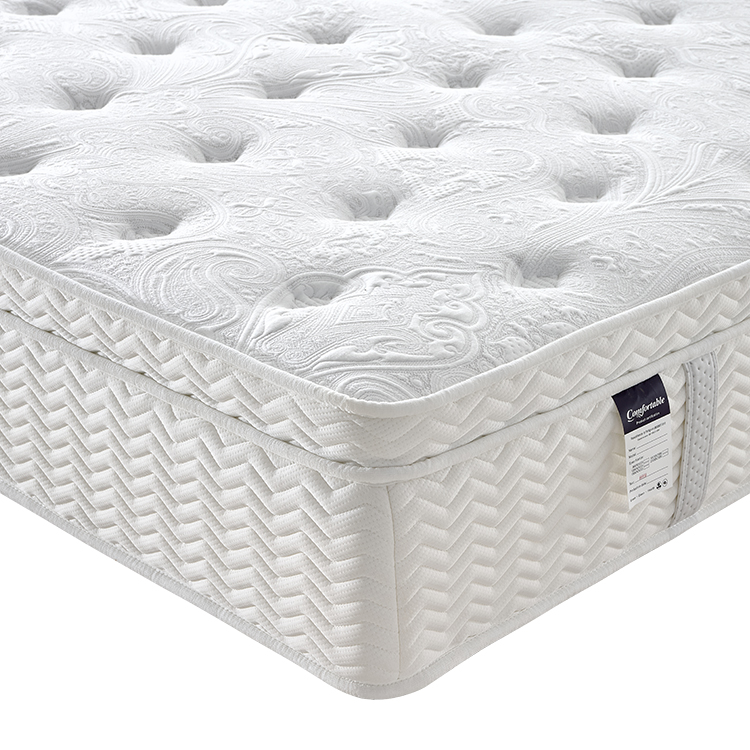 Premium Quality Natural Latex Hybrid Mattress Queen Low Price High Quality Polyester Knitted Fabric Mattress