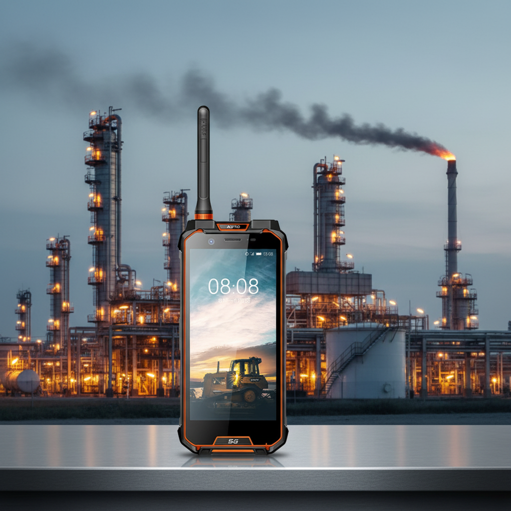 Explosion Proof Industrial Smartphone for Chemical Industry 8+256GB Big Battery 8000mAh -20°C +60°C Push-to-Talk (PTT) Phone