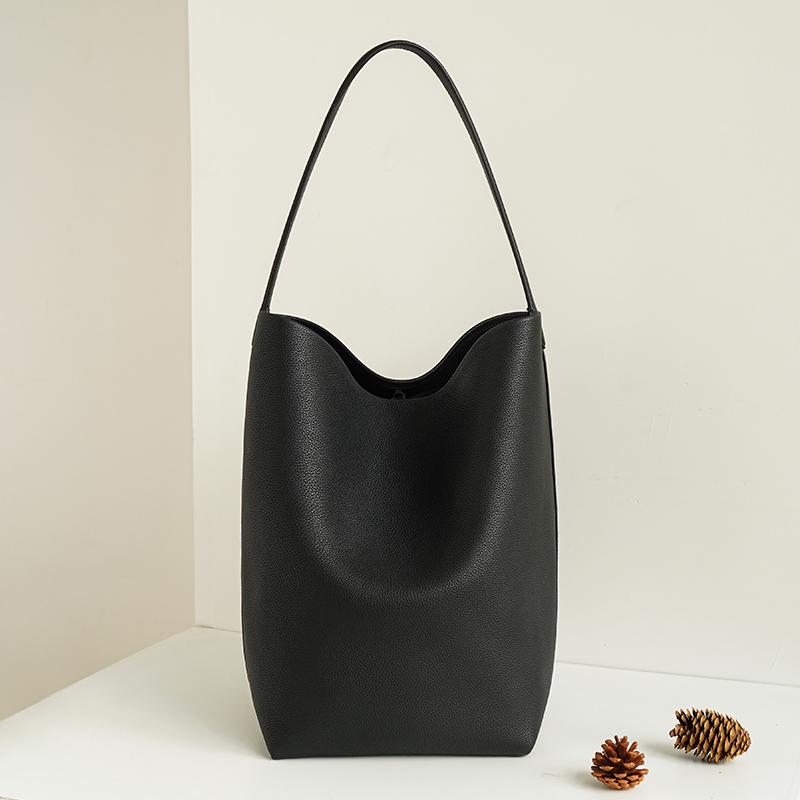 Women's Genuine Leather Bucket Tote Underarm Bag for lady Supplier Factory Wholesale Price Custom Large capacity Handbag