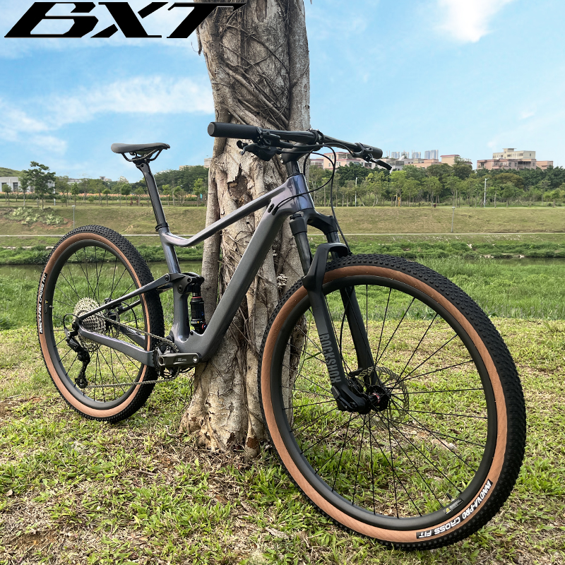 BXT MTB-XC-097 29er Carbon Full Suspension Mountain Bike Disc Brake Downhill Trek MTB Discount Carbon Dirt Mountain Bicycle
