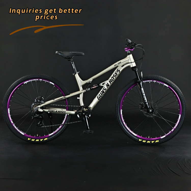 24/26 Inch Full Suspension Aluminum MTB Racing Bike Soft Tail Downhill with  Disc Brake OEM Steel Fork Cheap Price