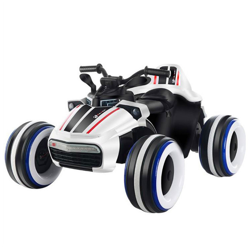 Children's Electric Four-wheeler Off-road Beach Motorcycle Dual Drive Baby Can Sit Toy Electric Car with Remote Control