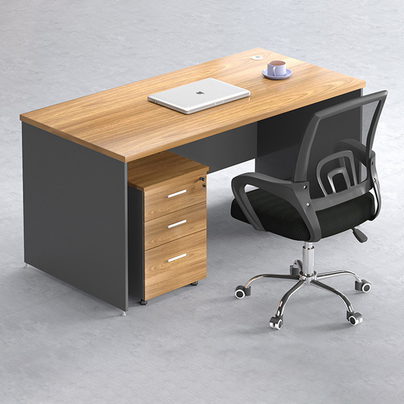 Premium Office Workstation Executive Unit With Bookshelf and File Cabinet Modern Wooden Table for Managers Manager Office Desk