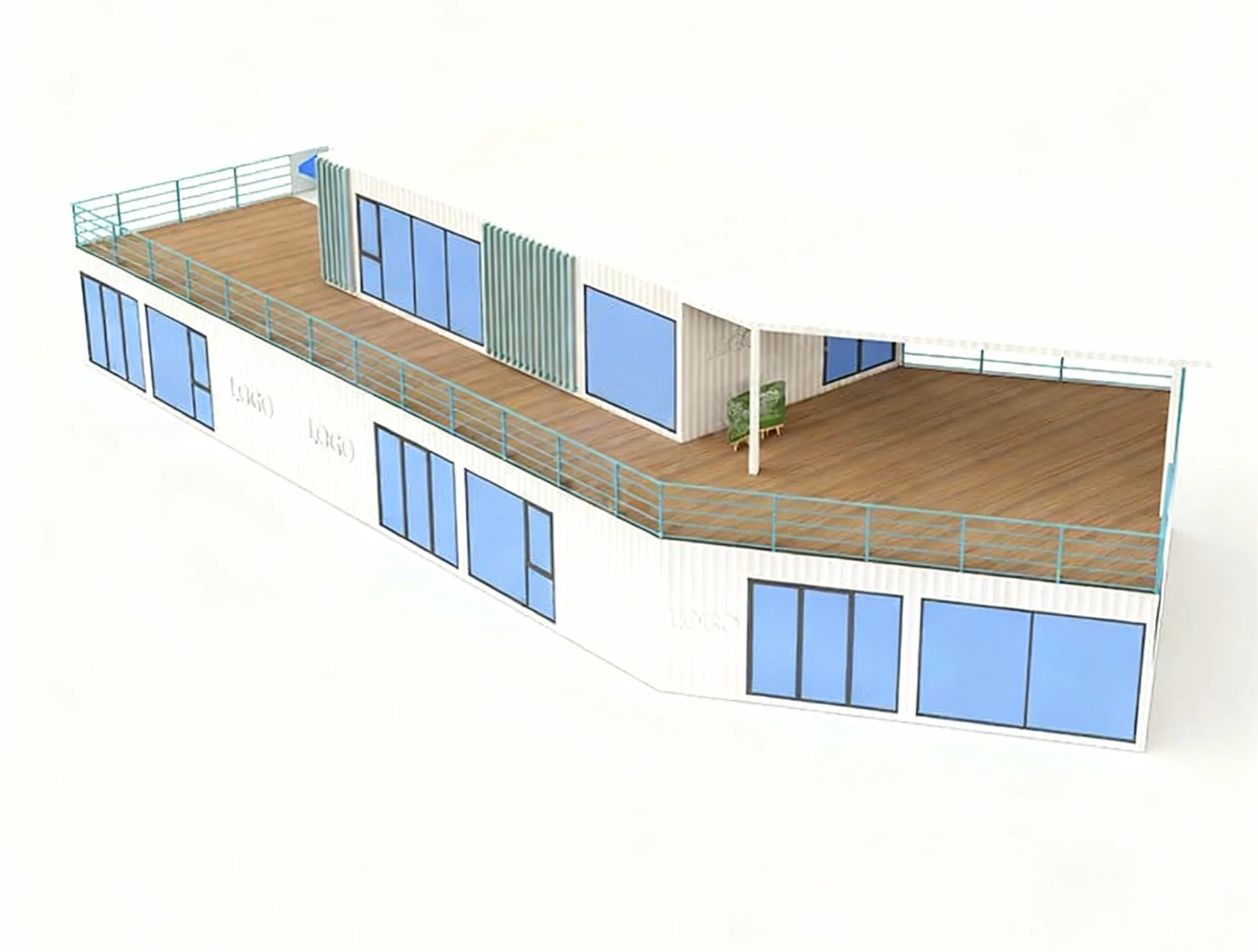 Container Grocery Store - Spacious Layout for Daily Necessities & Fresh Produce