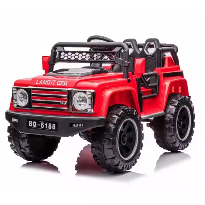 High Quality Children Driving Four-wheel Drive Electric Toy Car Double Door