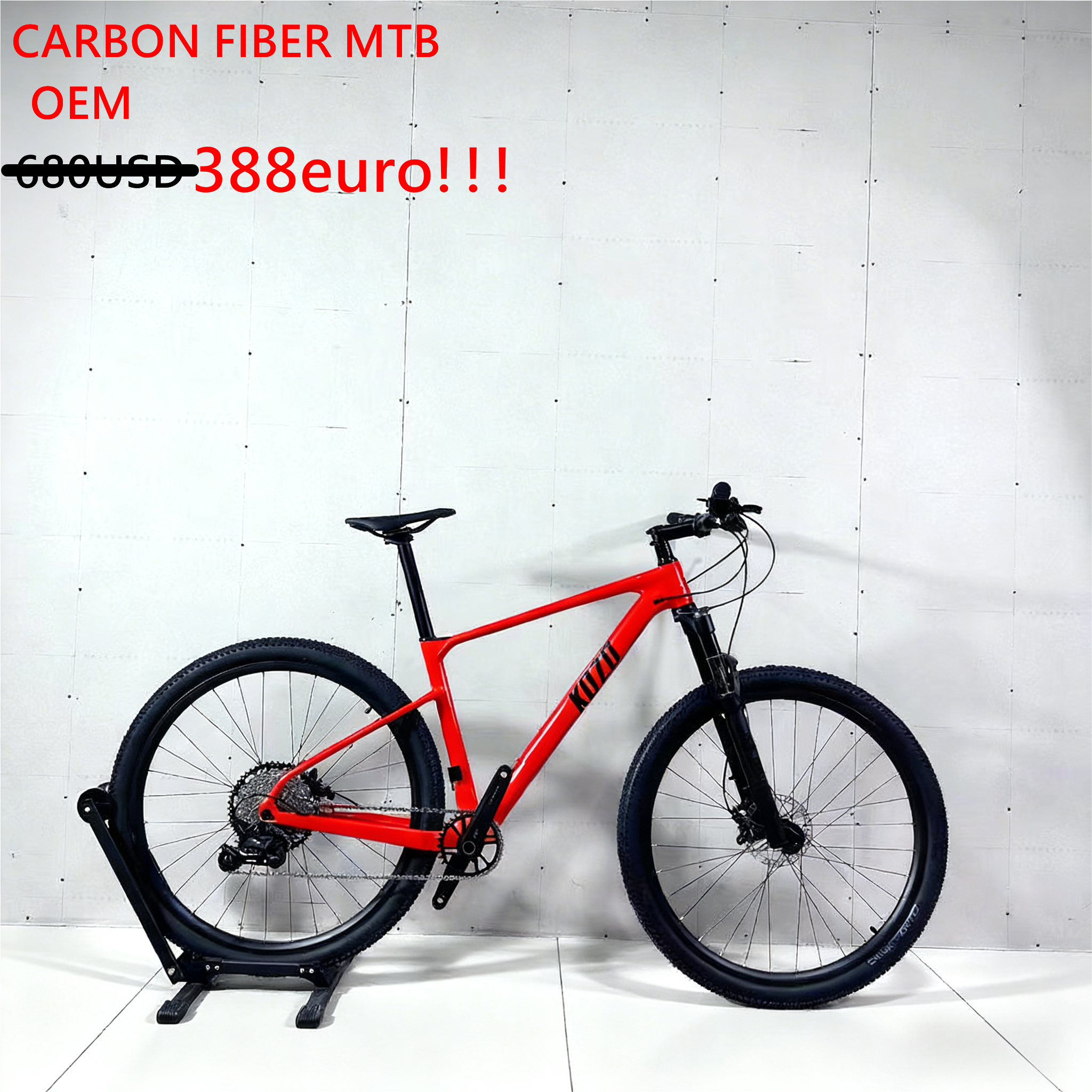 Factory Price Kozo Carbon Fiber Mountain Bike Mtb Bicycle 29er Adult Hardtail MTB Hydraulic Disc Brakes with Four Pistons