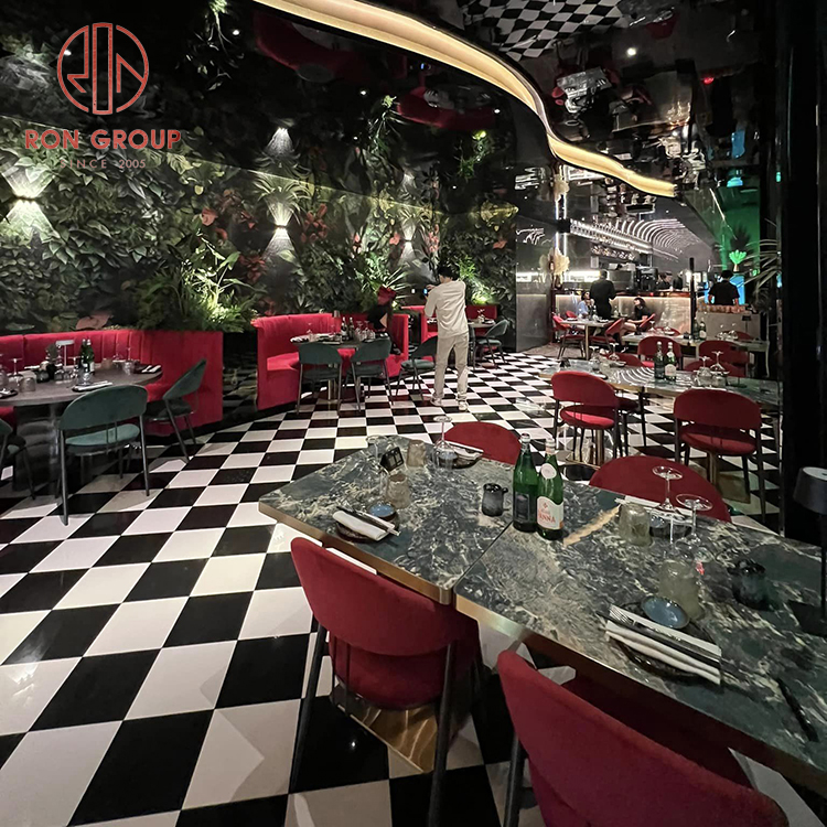 Wholesale Luxury Restaurant Set Modern Metal Table Chair for Dining One-Stop Solution for Hotel Furniture Projects Ding