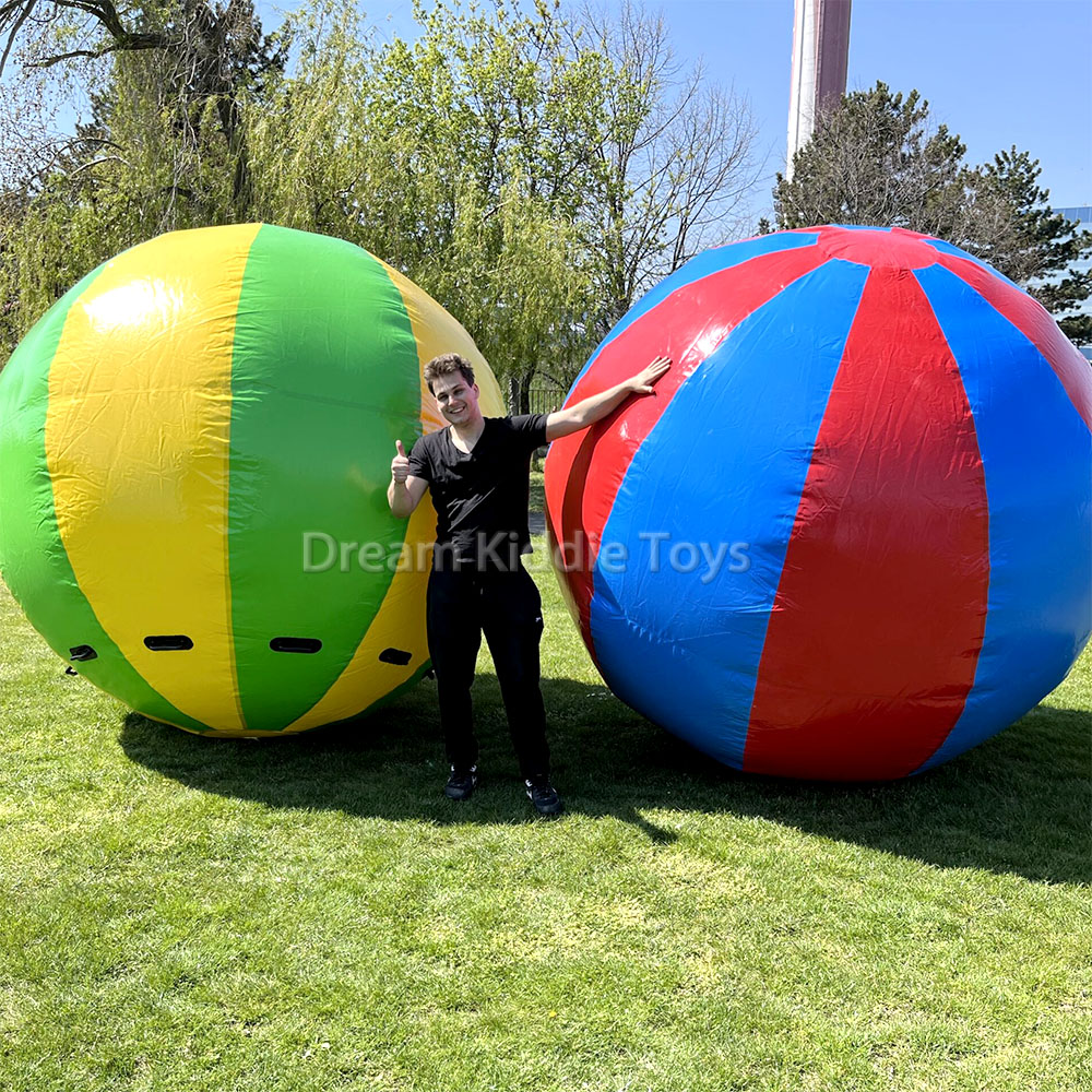 Team Building Outdoor PVC Sports Inflatable Toys Giant Jumbo Beach Ball Big Outdoor Party Event Inflatable Ball Race Game