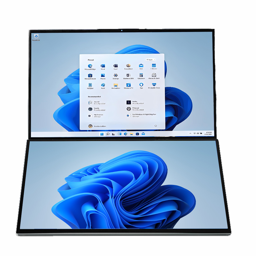 2025 Brand New Dual Display 16 +16 Inch Touch Screen I7 12th 1260P 32G 64G Lightweight UltraSlim  Aluminum Design Gaming Laptops