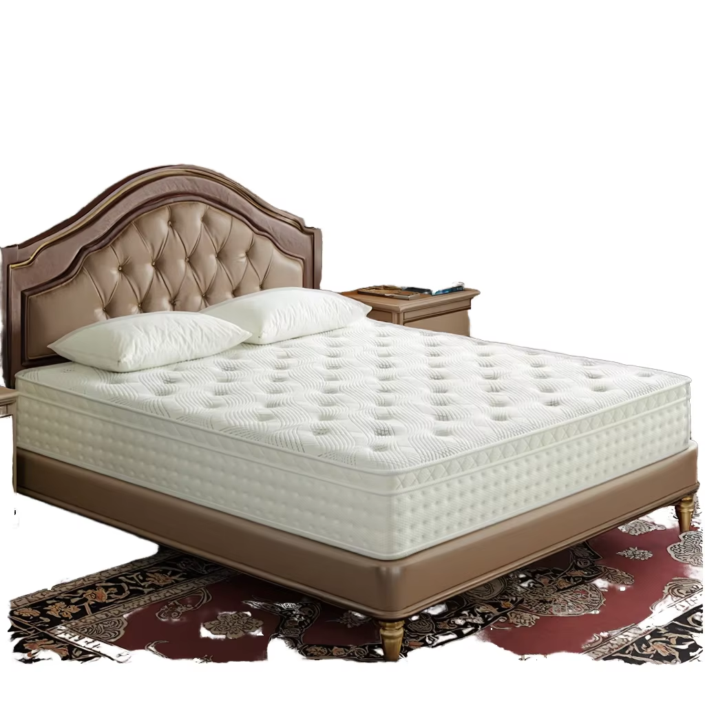 150*190*24/150*200*24 CM Queen Size Roll in Box Mattress with Comfortable Pocket Spring Bed Mattress for Bedroom Hotel Furniture