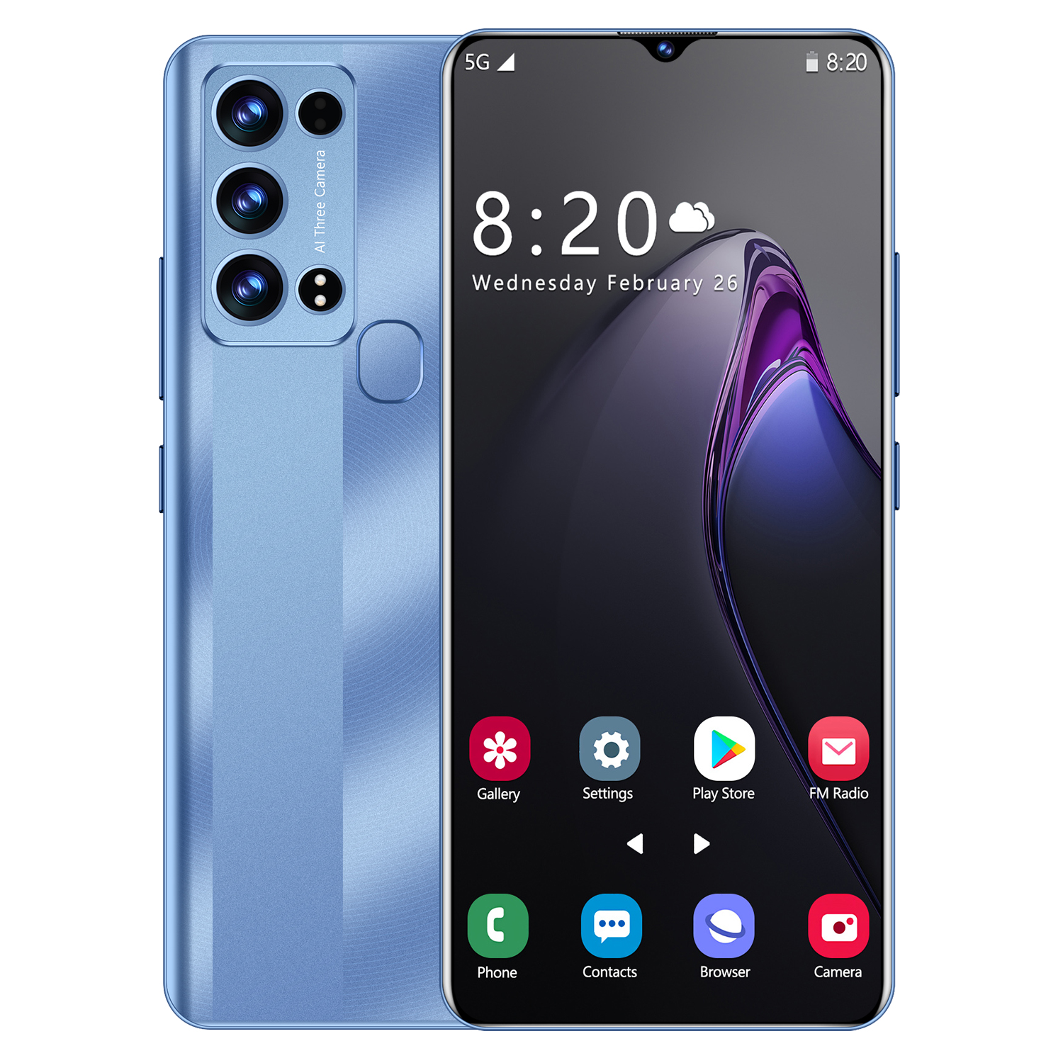 Hot Selling SmartPhone Rin9 Pro 16GB+1TB 7.2 Inch Full Display Android 12.0 Mobile Cell Smart Phone Android Gaming Phone