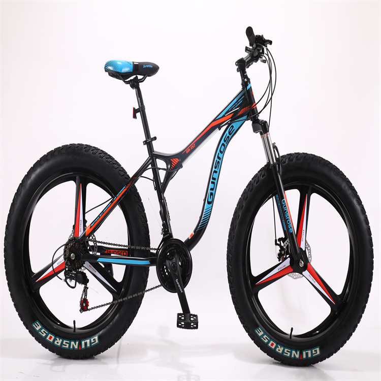 Daurada 26-Inch Full Suspension Mountain Bicycle High Carbon Steel Fat Bike with Alloy Rim Aluminum Fork Factory Direct Price