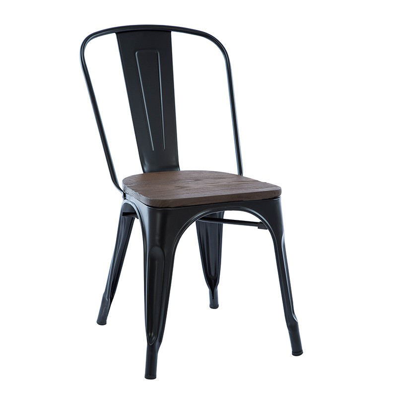 Industrial Vintage-Inspired Cafe Furniture for Modern Bubble Tea Restaurants and Takeaway Includes Table and Chairs