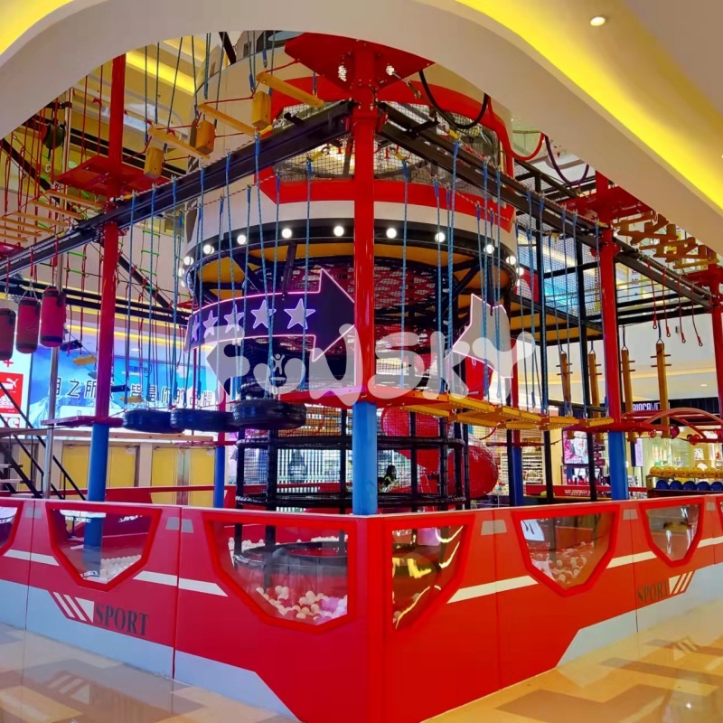 Customize Big Adults Kids Play Area Outdoor Playground Equipment Adventure Sports Park City Games Created