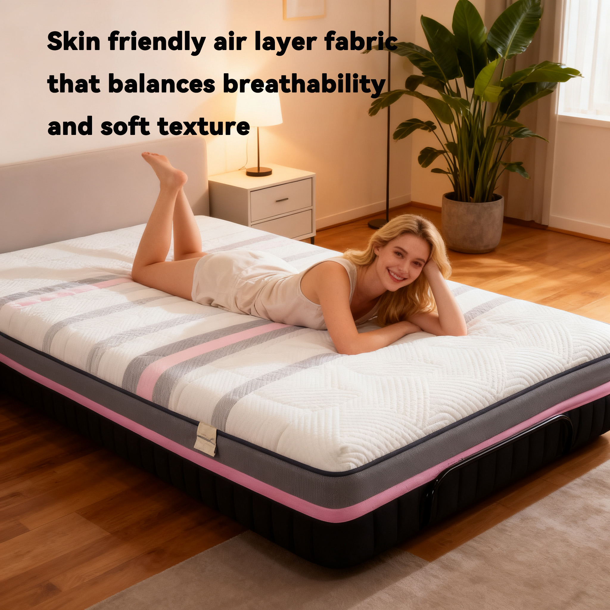 Environmentally Friendly Modern Memory Foam Mattress Customizable Extra Large Size for Hotels Apartments Schools