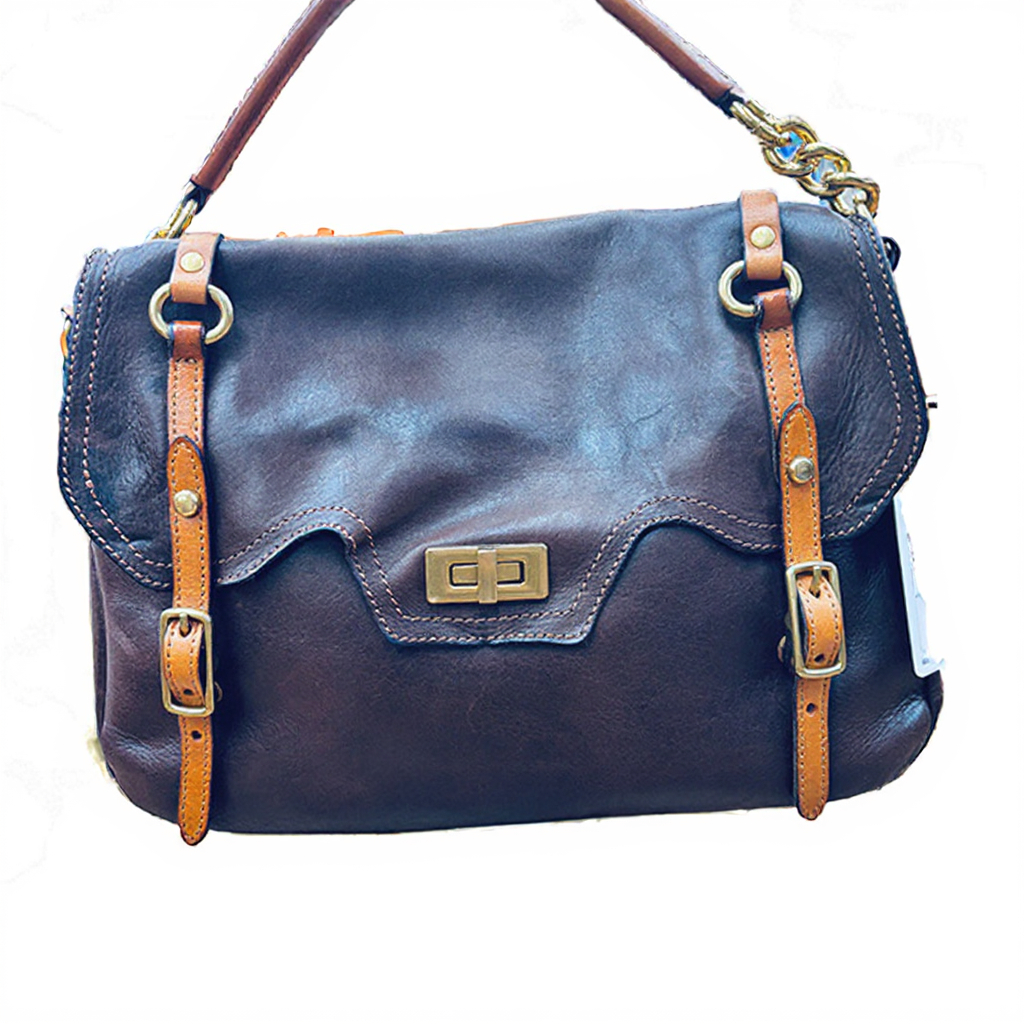 Customization Large Capacity Women's Vintage  Leather Messenger Bag  Casual Tote Hand Bag Shoulder Bag Zipper Closure