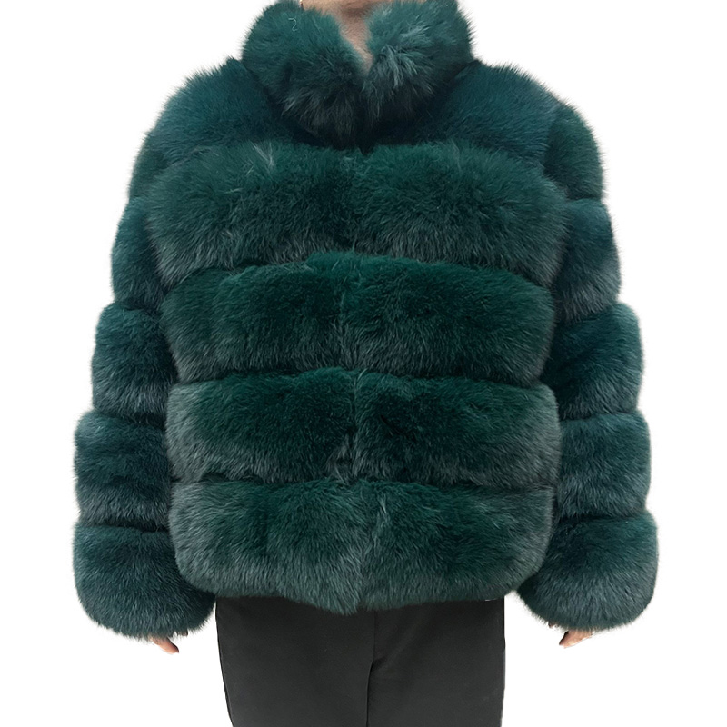 Long Sleeve Extra Sizes Men's Jacket Hot Sale Luxury Coat Real Fox Fur Coat for Men