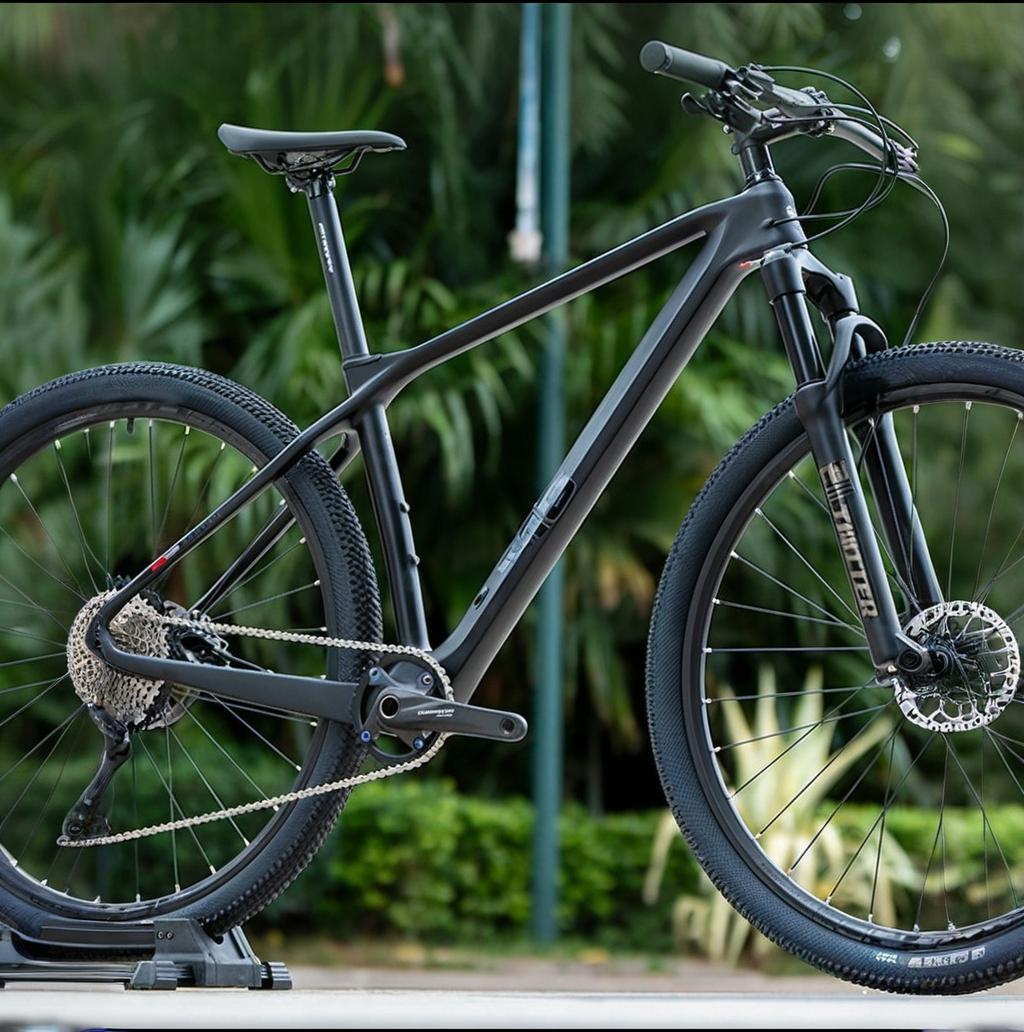 Carbon Fiber Mountain Bike 12-Speed Hydraulic Disc Brake, Thru-Axle Air Fork, XC Off-Road Mountain Bicycle (15/17/19 Inches)