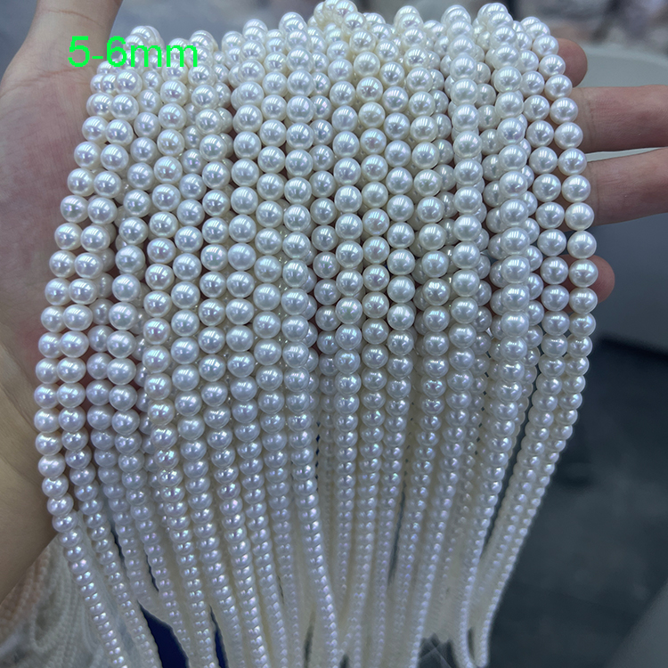 High Quality Round Freshwater Pearls Strong Light Loose Pearls Fresh Water Natural