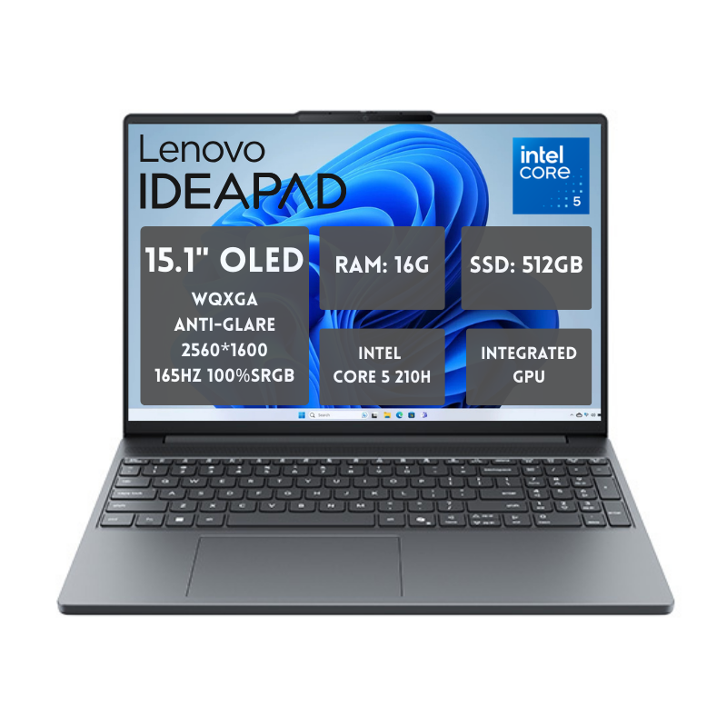 Lenovo Laptop IdeaPad Slim 3 Gen10  Intel Core5 210H/16G Ram/512G Ssd/ 15 Inch OLED Chinese Version Lenovo Xiaoxin 15C SE