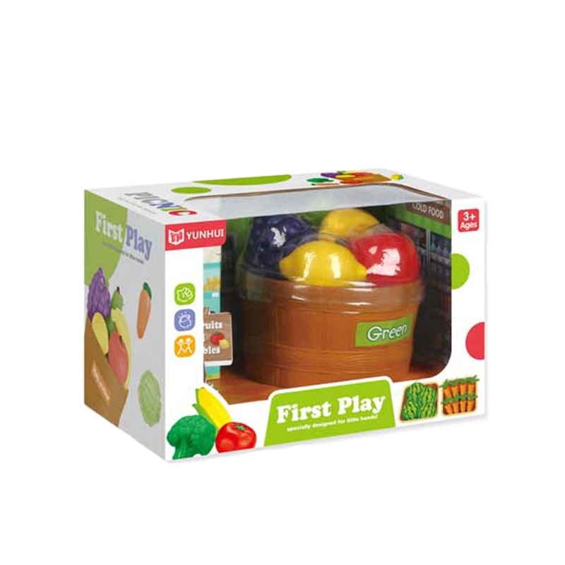 Educational Safety Kitchen Food Set  Fruit Pretend Play Set for Kids