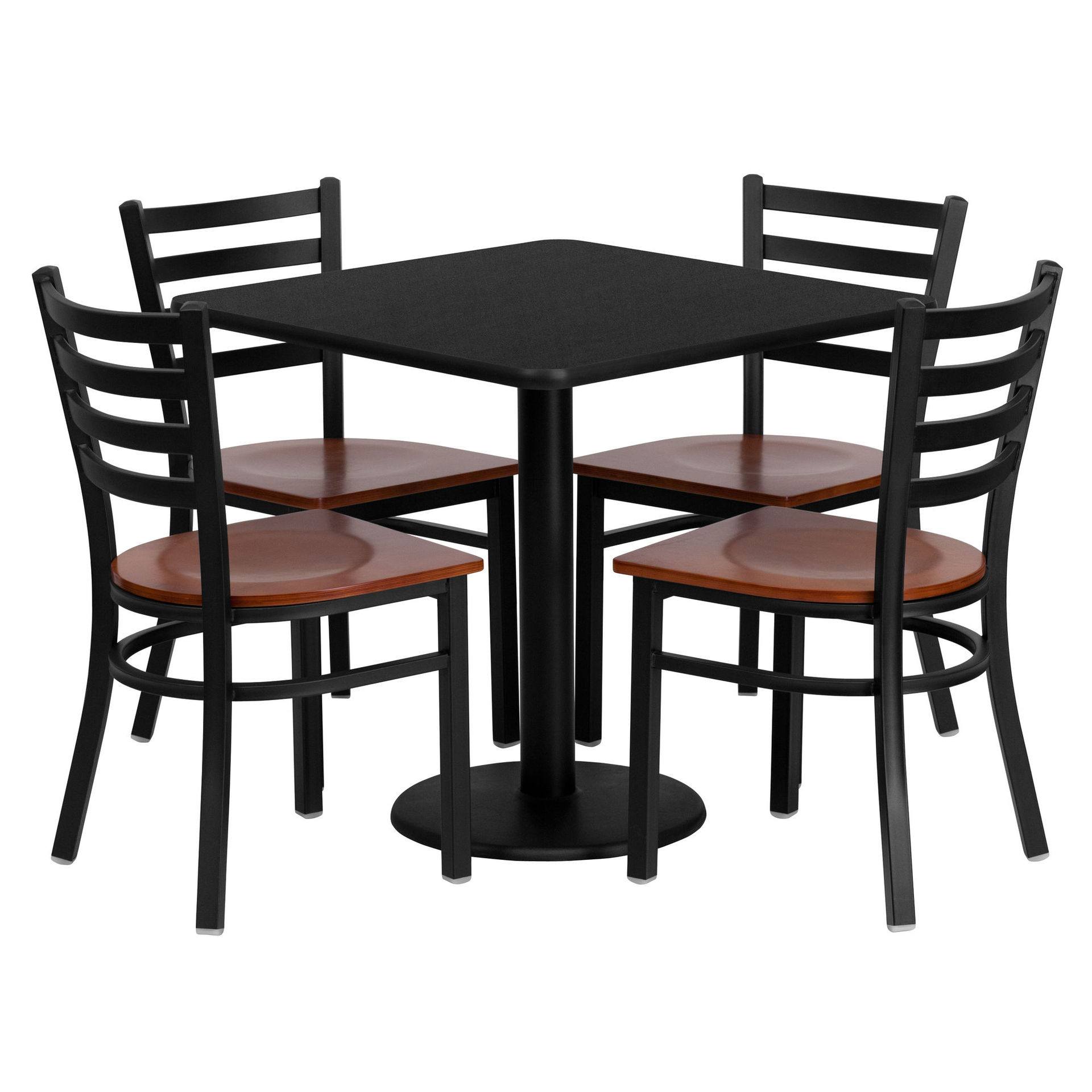 Wholesale Cheap Mesas Para Dining Hall Restaurante Furniture Cafe Table and 4 Chairs Set