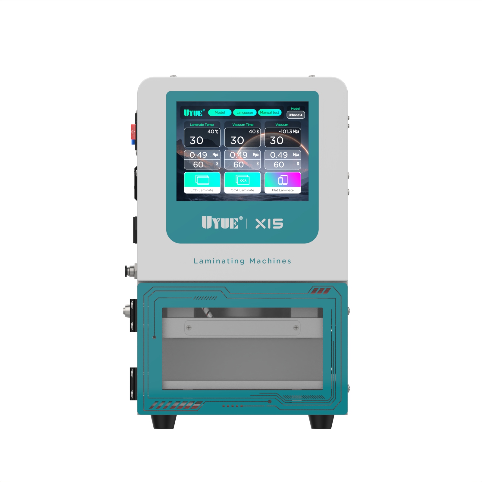 UYUE X15 OCA Lamination Defoamer Machine for iPhone Samsung Mobile Phone Tablet Flat Curved Screen Refurbish Repair Tool