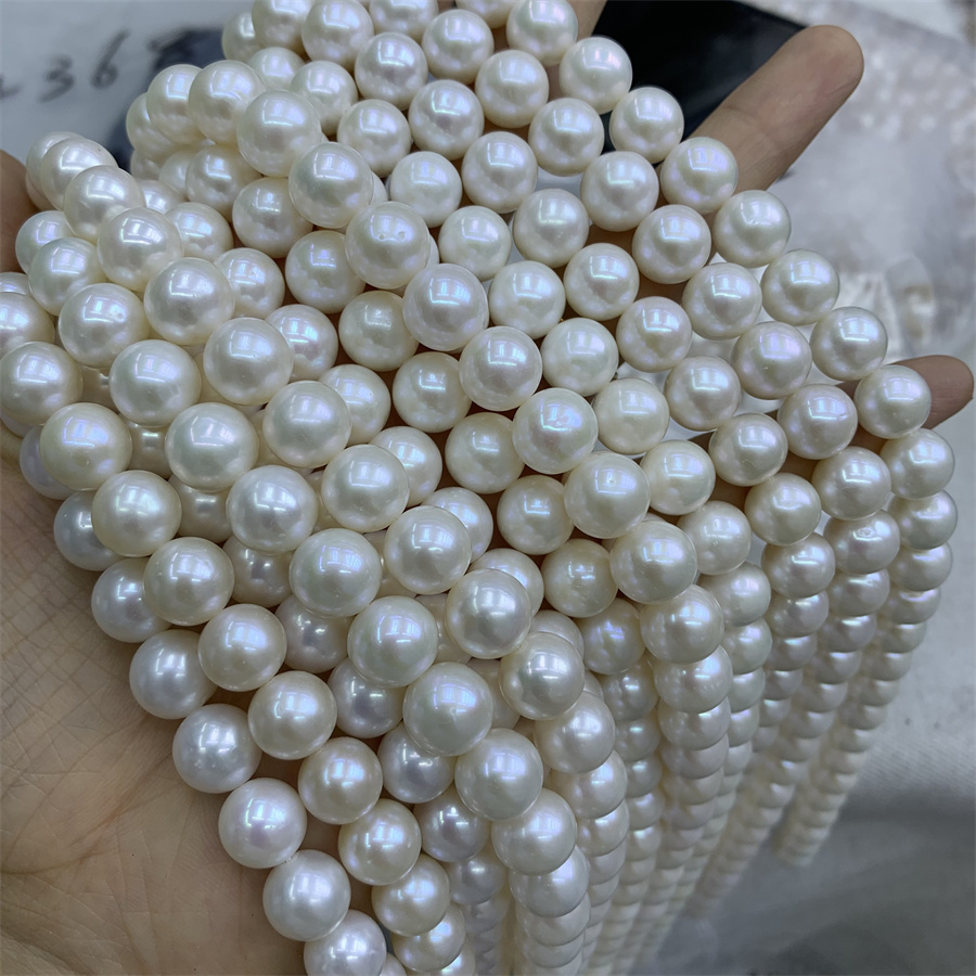 Wholesale 10mm AAA Smooth Natural Freshwater Pearl  Round Loose Bead  Pearl Jewelry