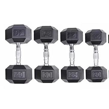 Black Rubber Coated Custom Hexagonal Dumbbells Gym Use 15lbs Hex Dumbbell Set for Fitness