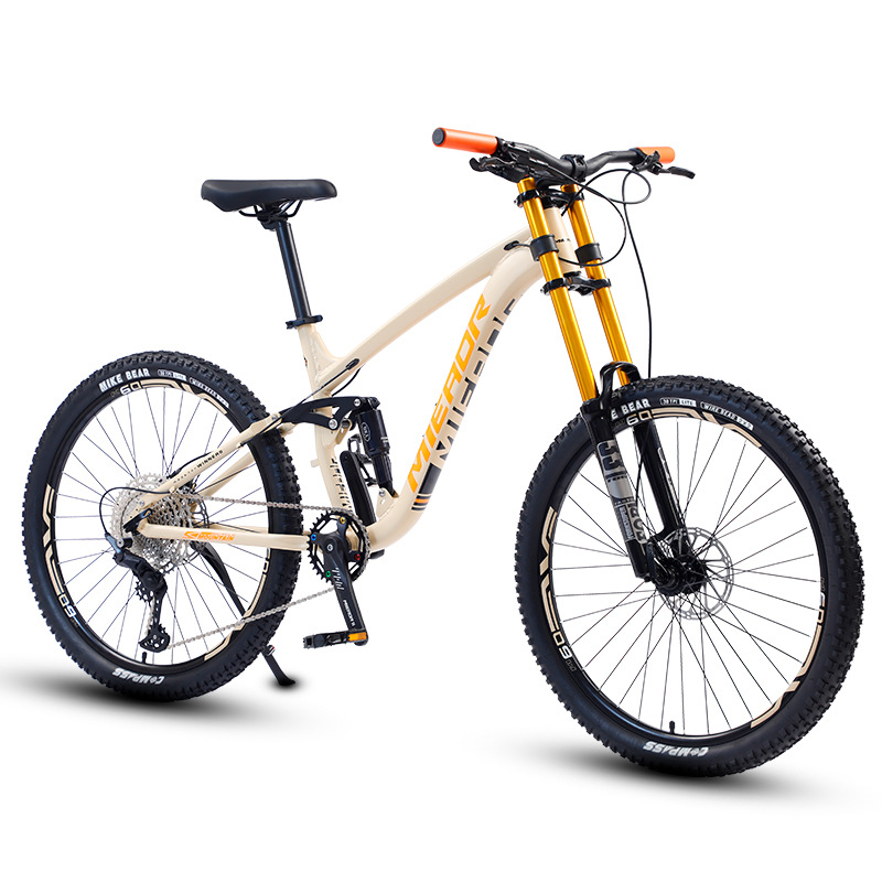 MTB Bicycle Downhill Mountain Bike 26 27.5 Inch Aluminum Alloy Frame Soft Tail Oil Brake Full Dual Suspension Bike