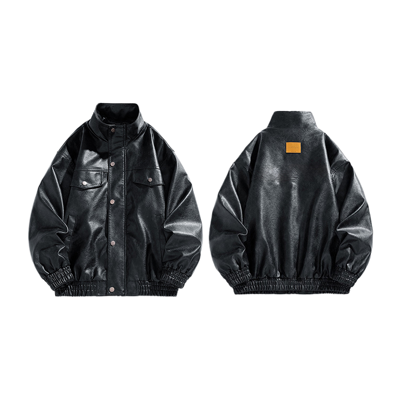 Harley Angel Men's Lapel Slim Fit A2 Fringe Leather Jacket